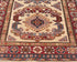 11 Feet Beige Kazak Afghan Hand Knotted Wool Runner Rug